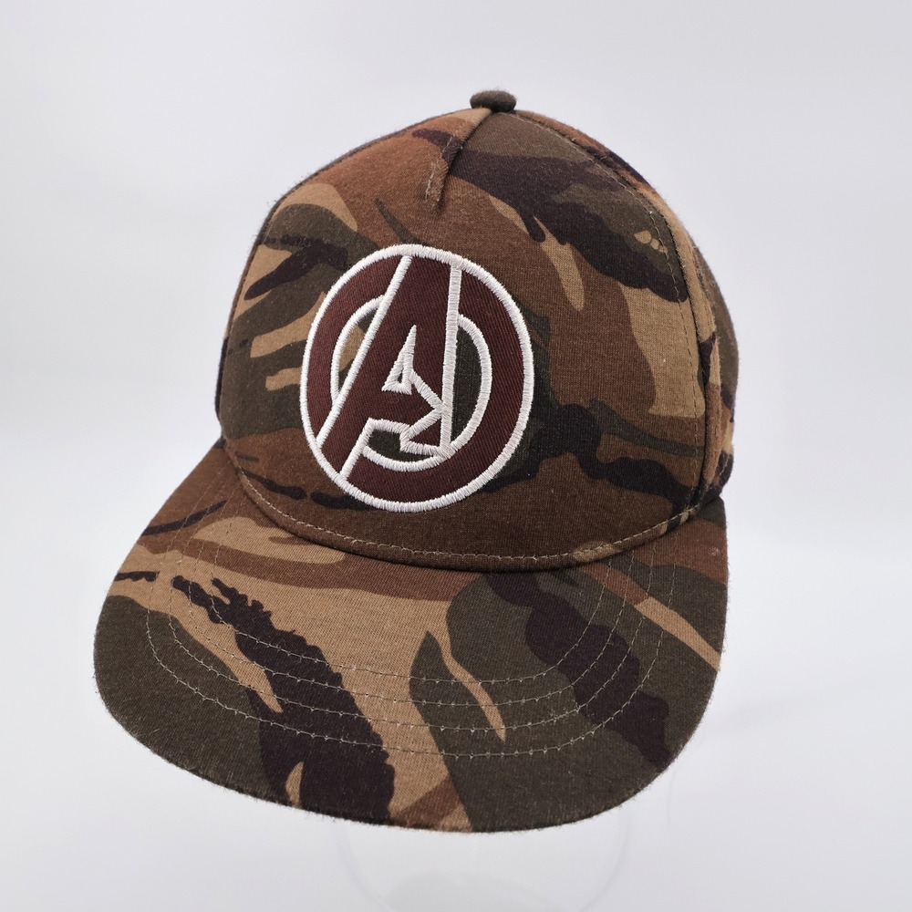 Marvel Avengers Camo Snapback Hat Brown One‎ Size Mens OS